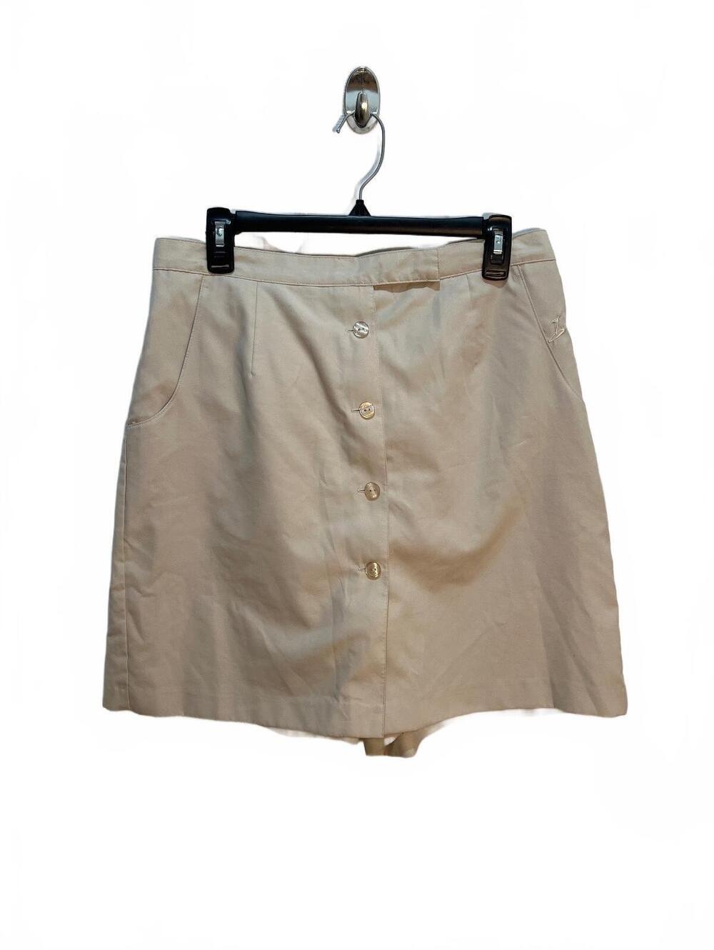 LizGolf by Liz Claiborne Women's Beige Button-Up Skort Size 12